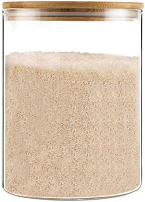 Amazon.com: Glass Storage Jar -108oz/3200ml Clear Glass Food Storage Containers with Airtight Bam... | Amazon (US)