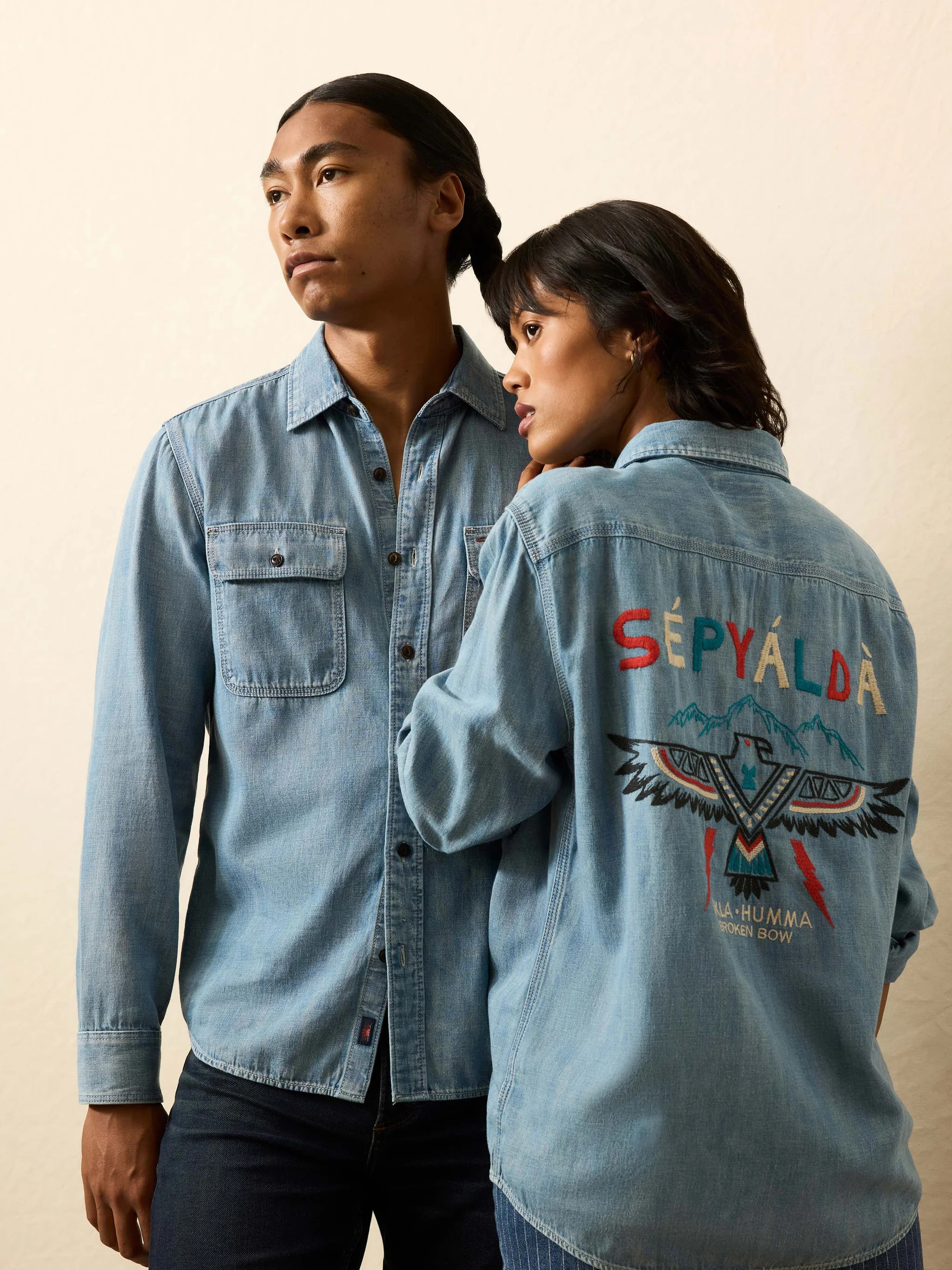 Steven Paul Judd Thunderbird Denim Workshirt - Rainy Mountain Wash | Faherty