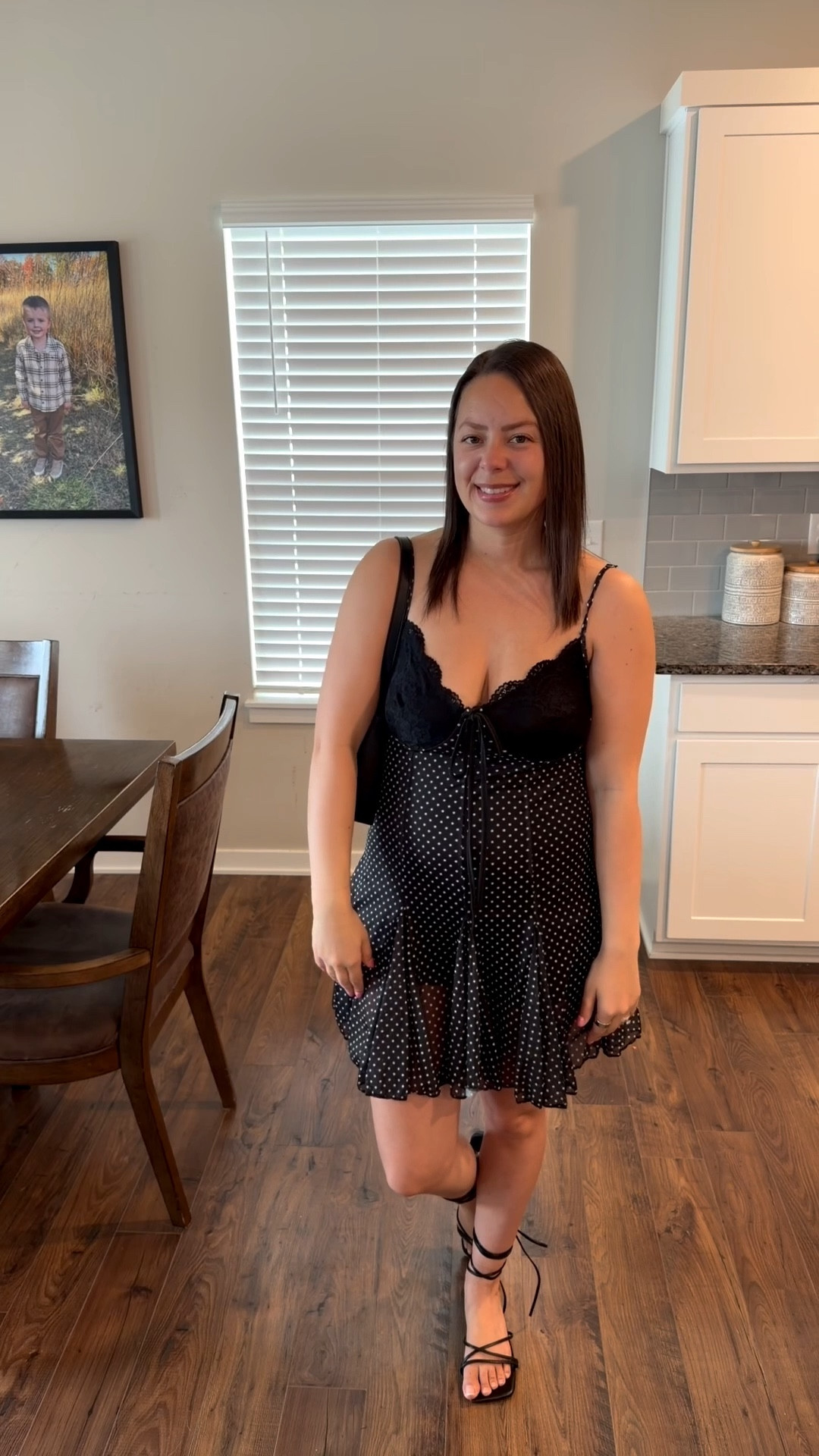 How cute is this lace and polka dot dress? It has built in shorts! Perfect for spring and summer. I sized up to a large. 

#LTKgrwm #LTKootd