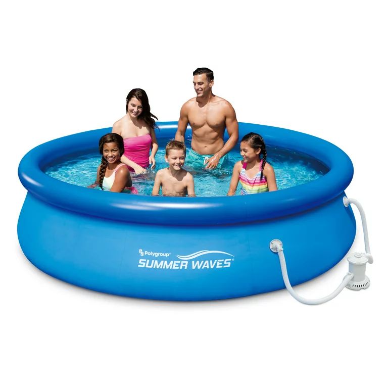 Summer Waves® 10ft Quick Set® Ring Pool with 600 GPH Filter Pump | Walmart (US)
