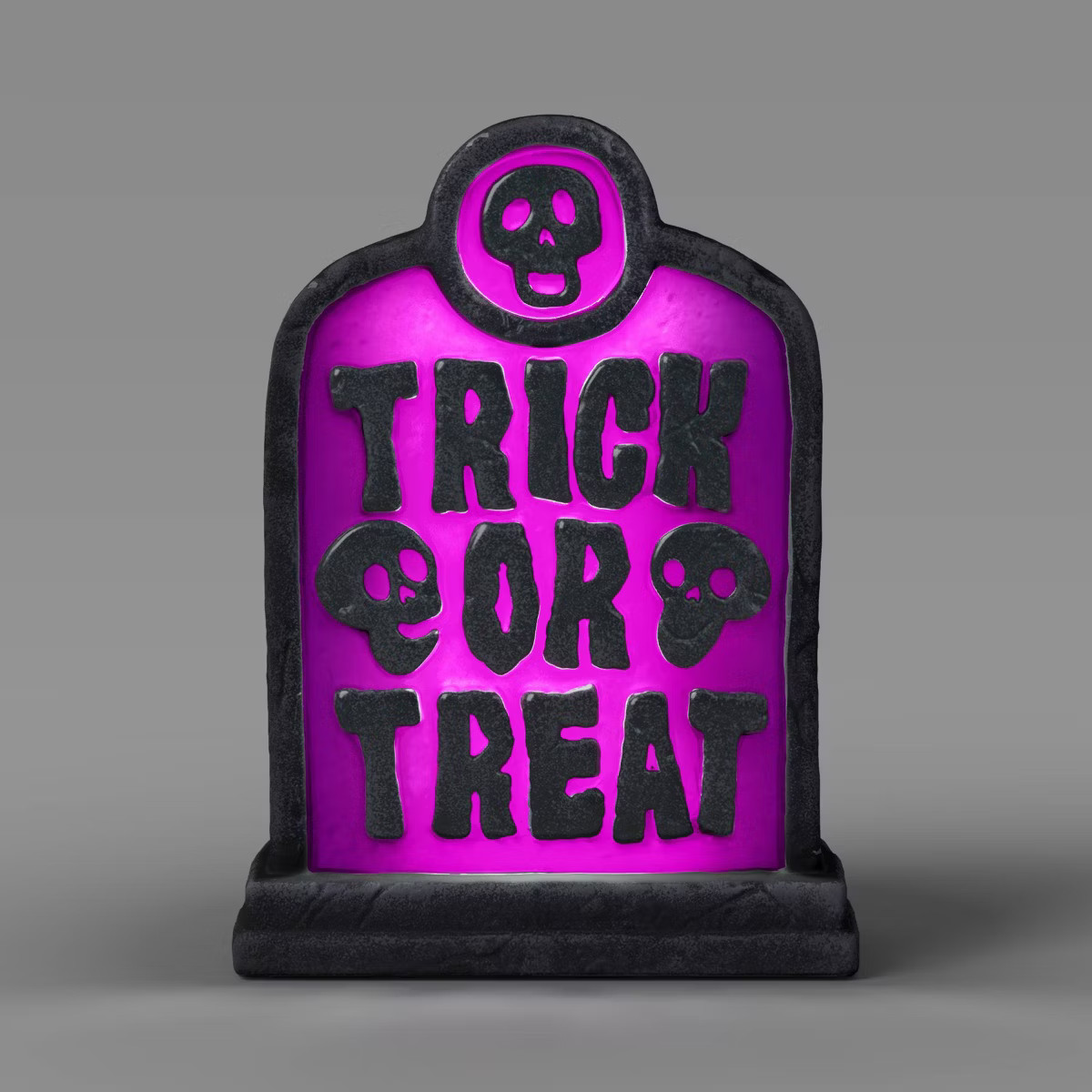 12" Lit Trick or Treat Blow Mold Halloween Decorative Prop Purple - Hyde and EEK! Boutique™ | Target