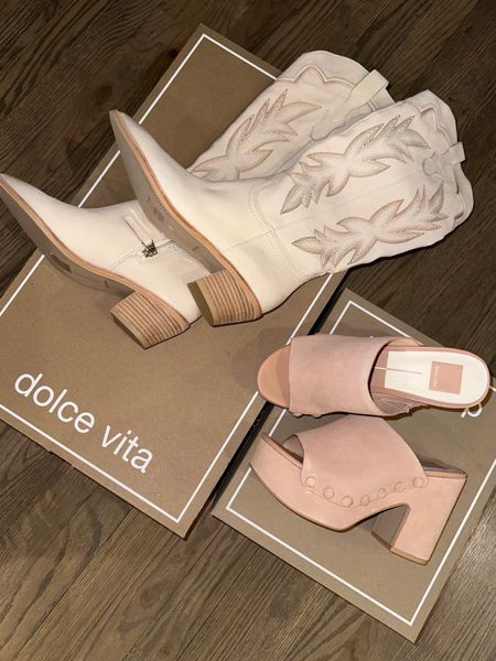 Top items, shoes, mules, dolce vita 