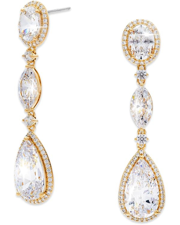 Nadri Teardrop Earrings for Women - 18k-Gold-Plated Dangle Earrings for Women - Bridal Gifts and ... | Amazon (US)