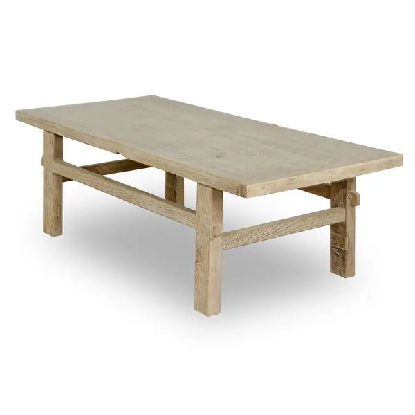 Artissance Hermosa Rustic Coffee Table Small Weathered Natural 48x22x16 - 48" x 22" x 16" | Bed Bath & Beyond