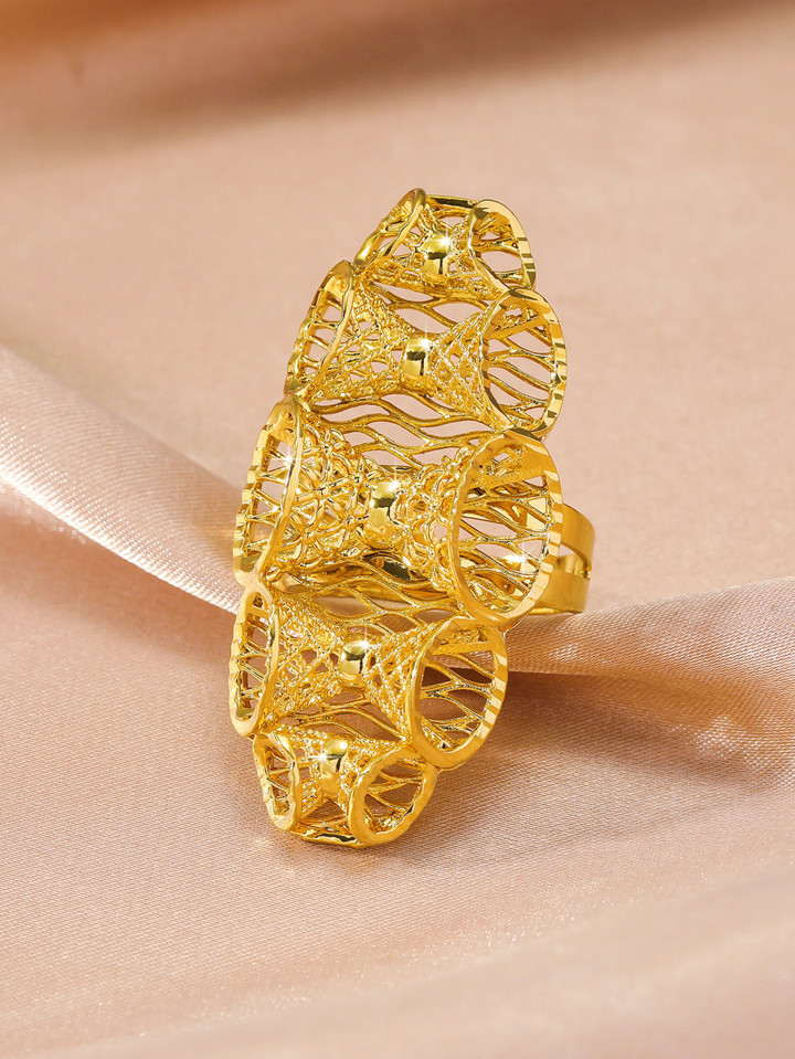 1pc Versatile Hollow Out Design Open Ring For Women, Everyday Jewelry Gift | SHEIN