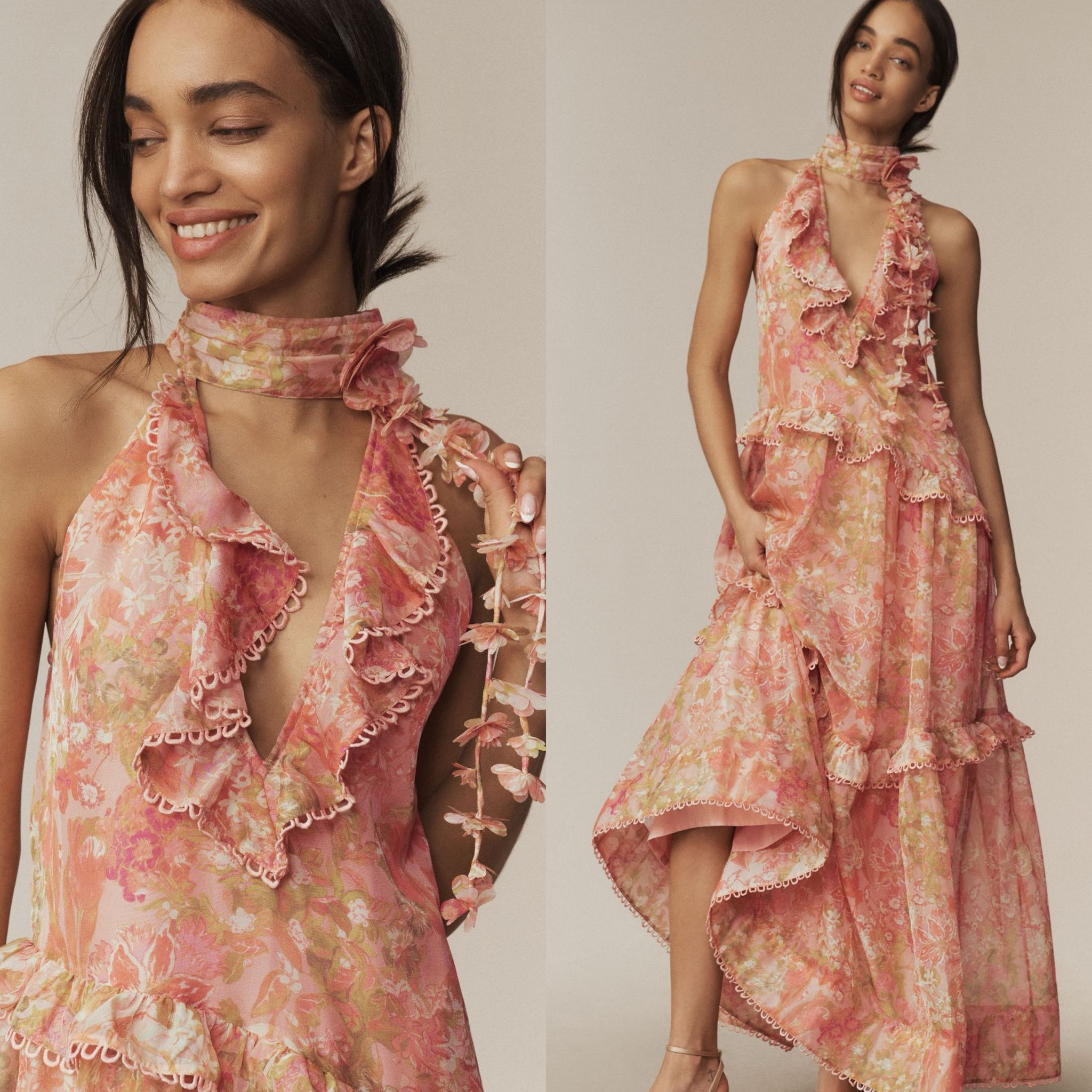 This Anthro dress is giving Zimmerman for a fraction of the cost. Would be a fun bridesmaid or wedding guest option this spring and summer 

Pink bridesmaid floral bridesmaid tropical wedding guest dress with scarf beach wedding dress

#LTKStyleTip #LTKWedding