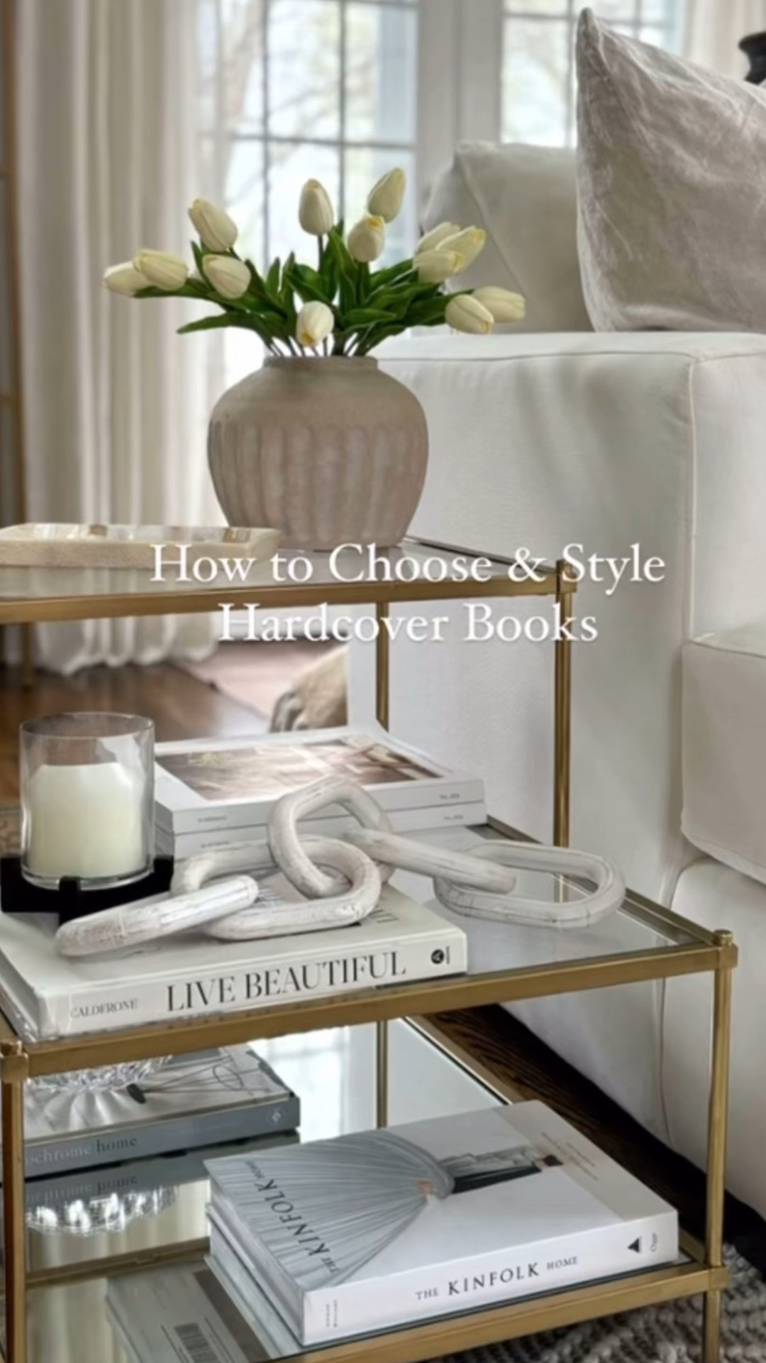 ✨ 5-Step Process for Choosing the Perfect Decorative Books to Achieve Your Dream Home  Aesthetic ✨

1.  Start by gathering some hardcover books. Remove the sleeve/book jacket and pay attention to the look of the actual hard cover beneath.

2.  Make sure the books are similar in size so they stack easily 

3.  Decide on a color palette / common theme 
    *ie. light neutral colors; colorful pastels; metallics; linen textured covers; monochrome…

4.  Pay attention to the writing on the spine & ensure they don’t clash 
    *ie. all solid black books w gold writing on the spine

5.  Take your time & be intentional with your choices. 

✨MONEY SAVING HACK✨
➡️ Thrift for books! 📚 
    *You’ll likely have success thrifting for solid BLACK hard cover books, as black is quite common! 


🫶🏻 Double Tap if you found this  helpful!
   🔔 click the bell above to subscribe!


.
.
Modern Living Room | Neutral Home Decor | Coffee Table Styling | Interior Decorating Tips | Affordable Home Styling | spring decor | spring refresh | hardcover coffee table books 

#LTKSaleAlert #LTKHome #LTKSpringSale