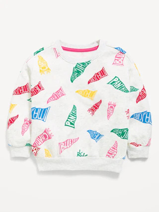 Long-Sleeve Logo Graphic Sweatshirt for Toddler Girls | Old Navy (US)