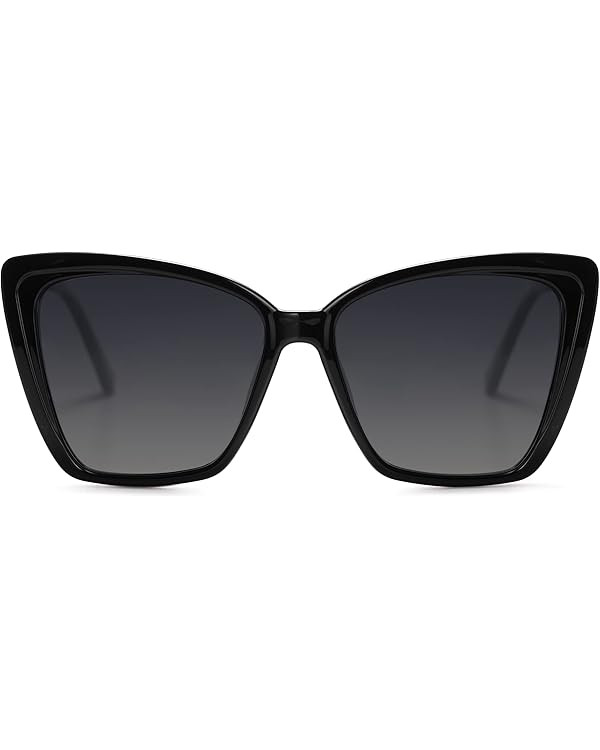 SOJOS Trendy Polarized Sunglasses For Women Retro Womens Oversized Square Cat Eye Sun Glasses UV ... | Amazon (US)