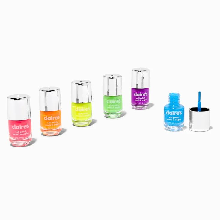 Rainbow Mini Vegan Nail Polish - 6 pack | Claire's (US)