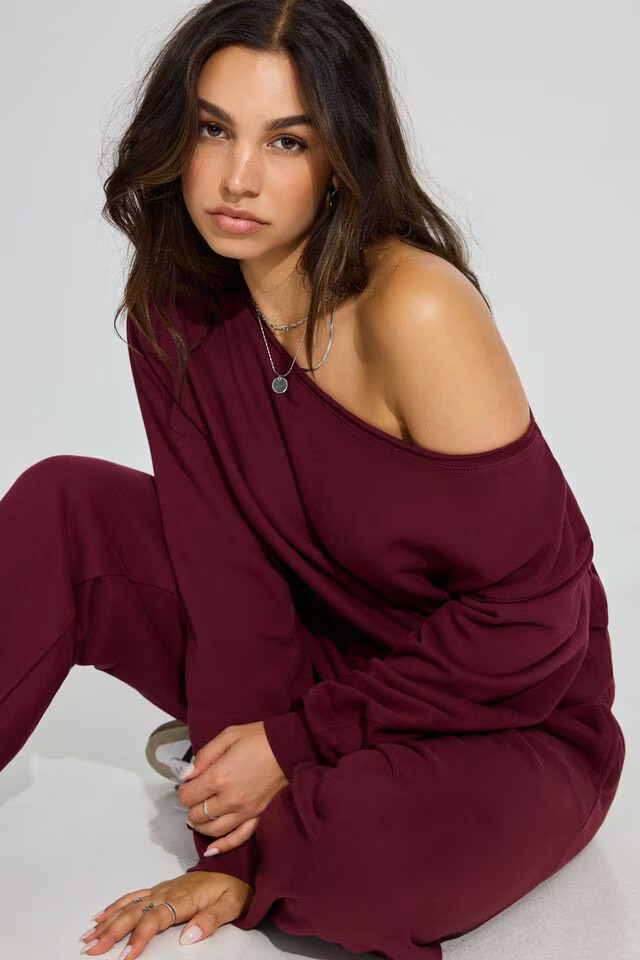 SoftTerry Off Shoulder Sweatshirt | Garage Clothing