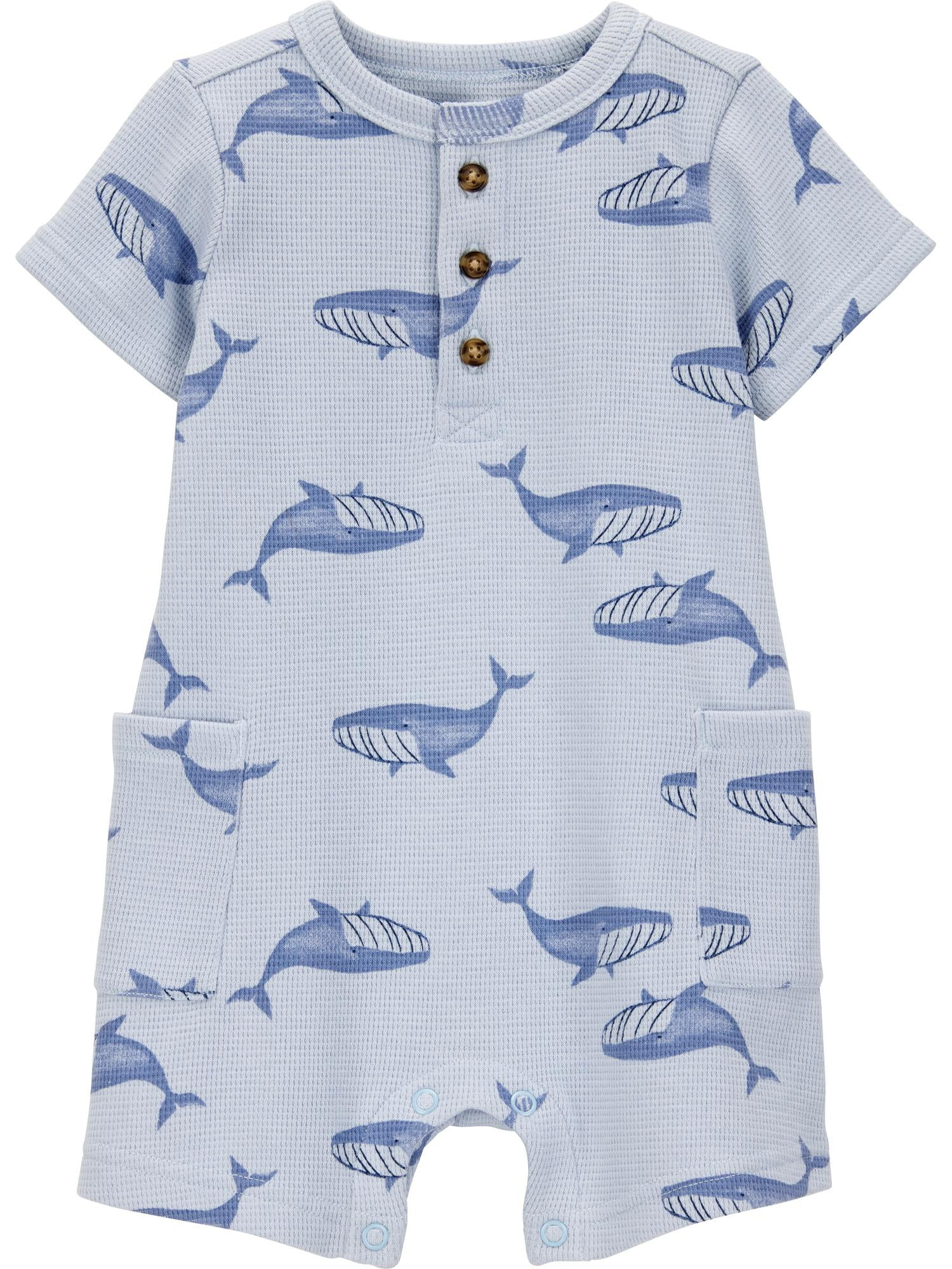 Carter's Child of Mine Baby Boy Romper, Sizes 0/3-24 Months | Walmart (US)