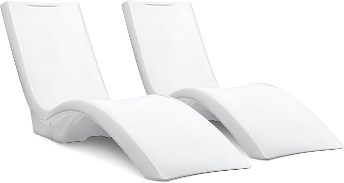 Step2 Vero Pool Lounger 2 Pack, Outdoor/Indoor Waterproof Patio Furniture, Pool Lounge Chairs, Us... | Amazon (US)
