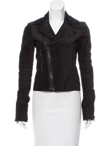 Balenciaga Suede Moto Jacket | The Real Real, Inc.