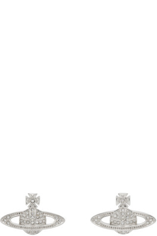 Silver Mini Bas Relief Earrings | SSENSE