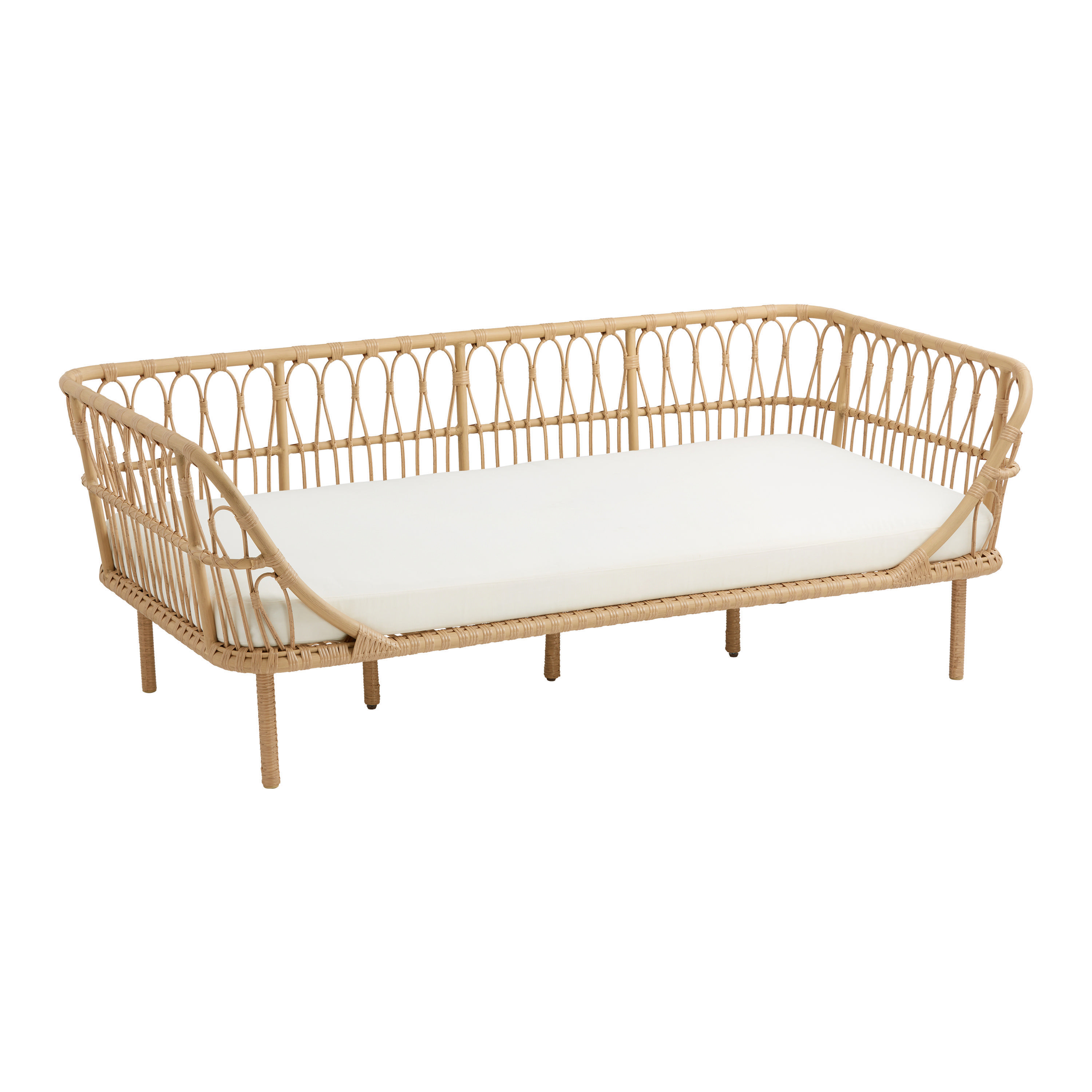 Lenco All Weather Wicker Deep Outdoor Couch | World Market