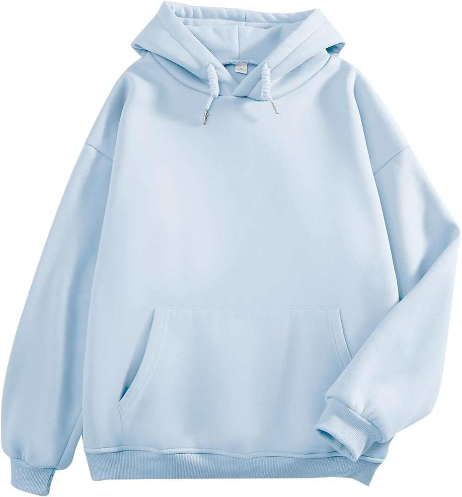 Wrenpies Womens Fleece Hoodies Pullover Solid Basic Hooded Sweatshirts for Teen Girls Plain Fall ... | Amazon (CA)