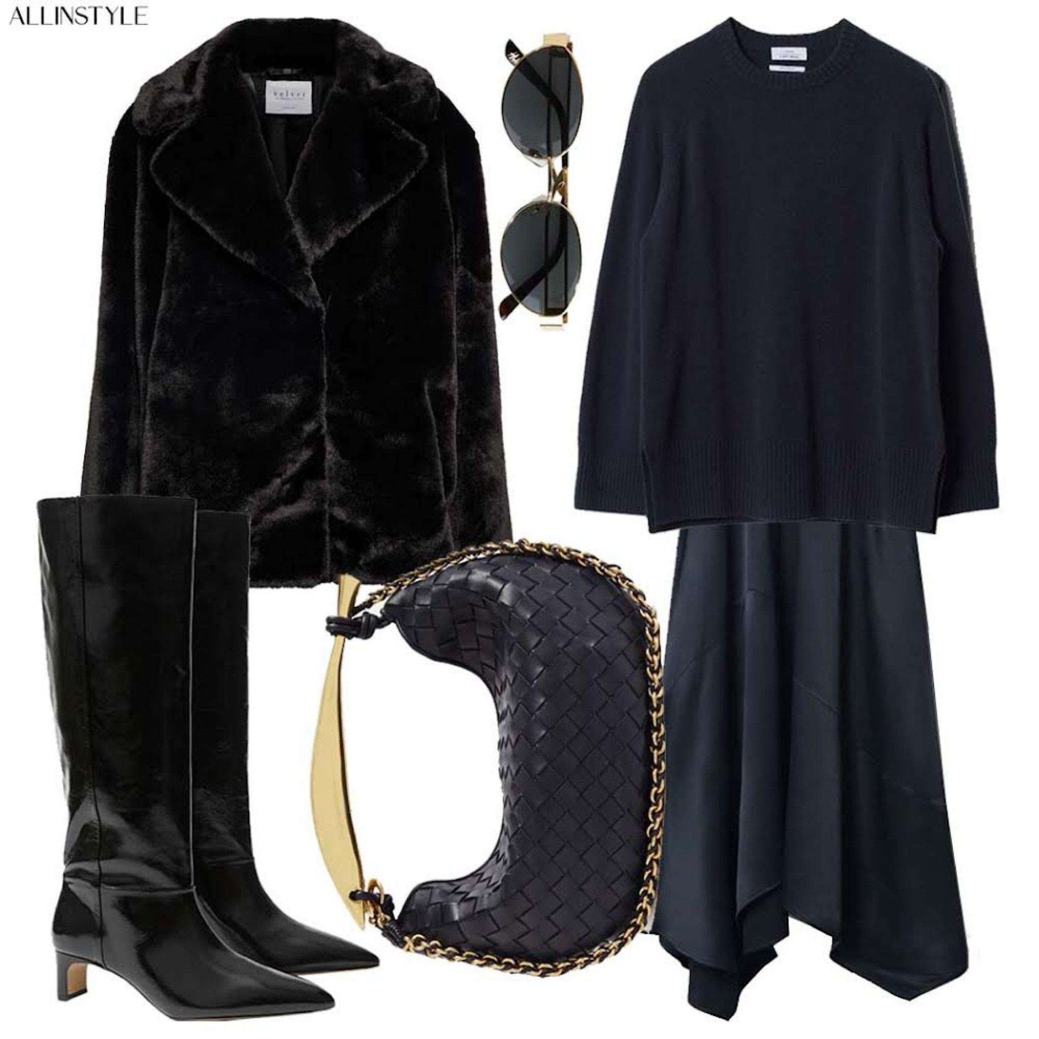 Navy outfit idea with faux fur 

#LTKuk #LTKeurope #LTKautumn