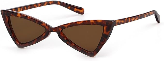 ADE WU Triangle Sunglasses for Women Men Vintage Retro Cateye Sunglasses UV400 Protection | Amazon (US)