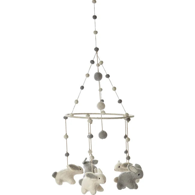 Baby Toys | Bunny Hop Mobile | Pehr from Maisonette | Maisonette