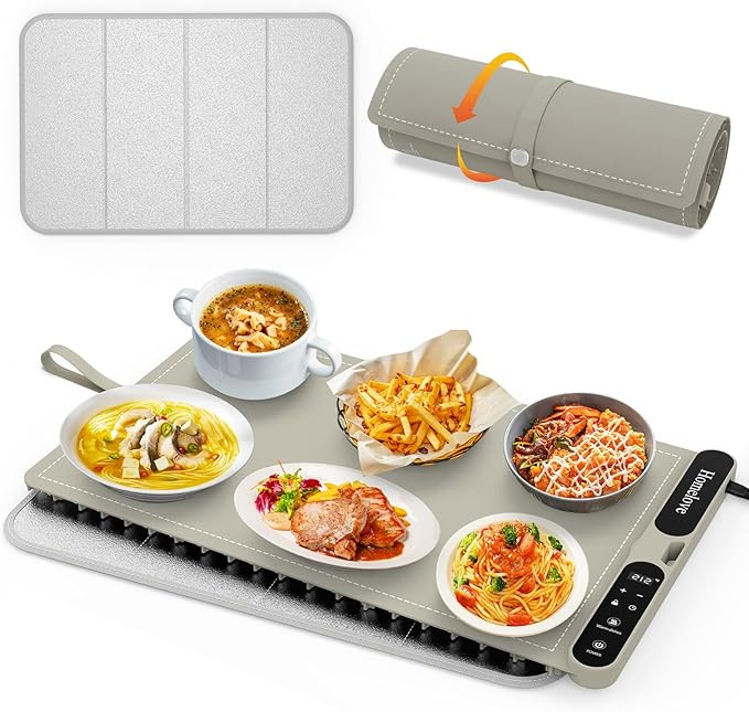 Homelove Warming Mat for Food - Fast Full Surface Electric Warming Tray with 7 Temp-Settings & 8H... | Amazon (US)