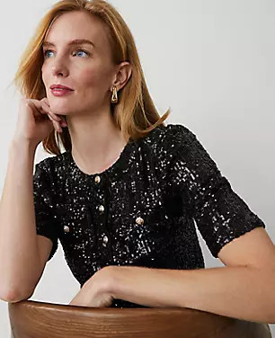 Sequin Henley | Ann Taylor (US)