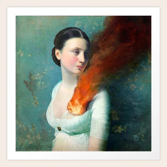 Portrait of a Heart Art Print | Society6