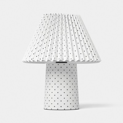 Trend Pleated Double Shade Small Dot White - Room Essentials™ | Target