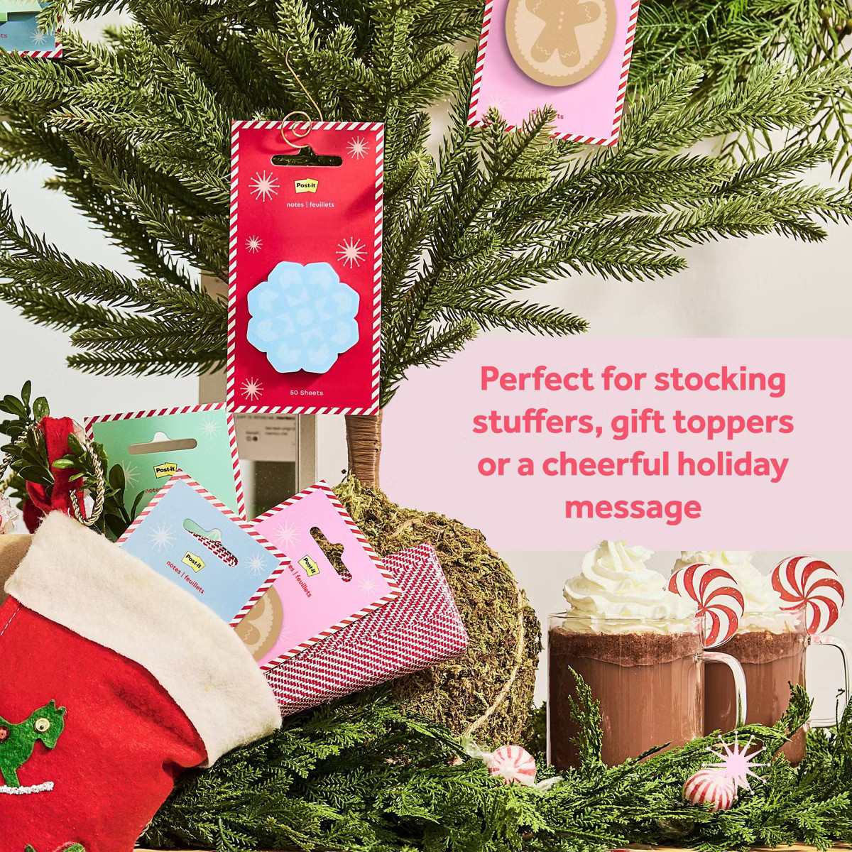 Post-it Jingle Notes Snowflake 2"x2" Holiday Sticky Note Pad 50 Sheets | Target