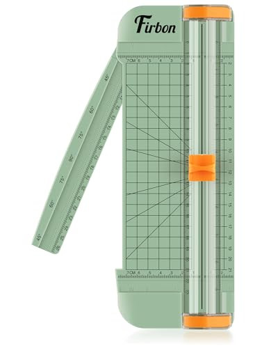 Firbon Morandi A5 Paper Cutter, Straight Small Paper Trimmer with Side Ruler for Scrapbooking Craft, Paper, Coupon, Label, Cardstock | Amazon (US)