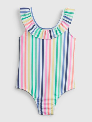 Toddler Recycled Stripe Print Swim One-Piece | Gap (US)