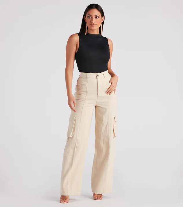 Smooth Silhouette Mock Neck Bodysuit | Windsor Stores