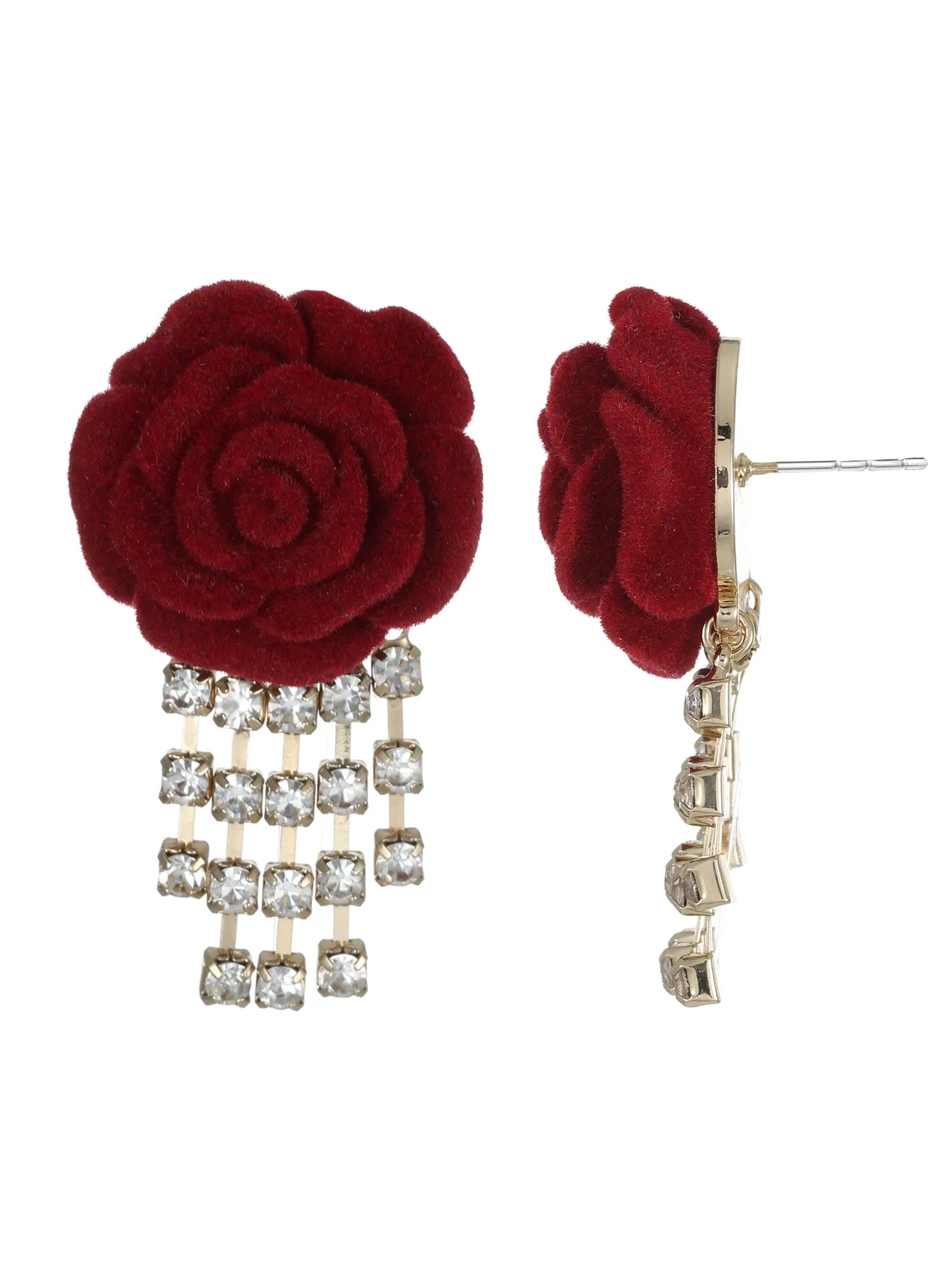 Way to Celebrate Valentine's Day Rose Dangle Earrings, 1 Pair | Walmart (US)