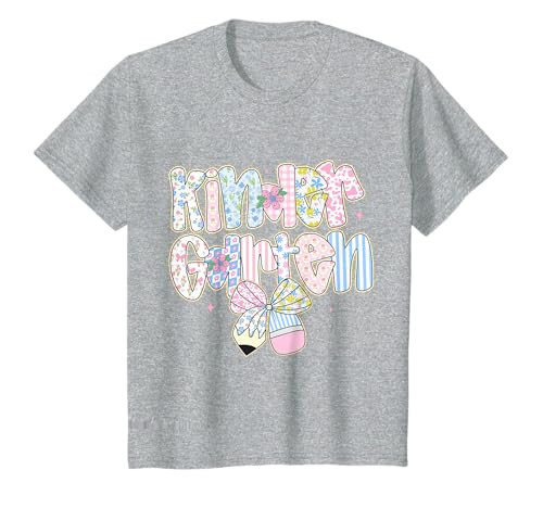Cute Preppy Back To School Floral Kindergarten For Girls T-Shirt | Amazon (US)