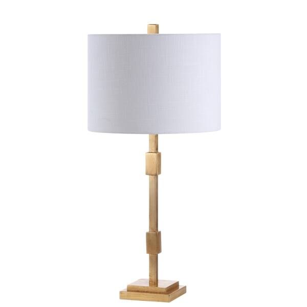 Windsor 29" Metal LED Table Lamp, Gold Leaf by JONATHAN Y - Gold | Bed Bath & Beyond