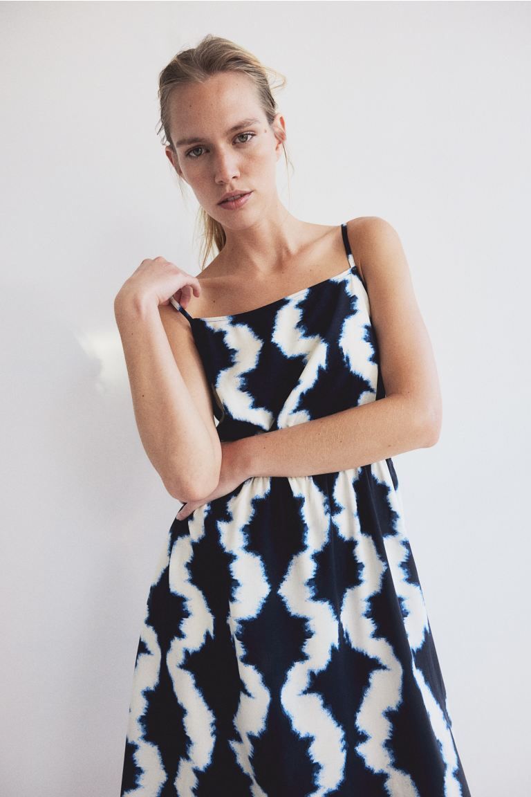 Viscose Dress with Narrow Shoulder Straps | H&M (US + CA)