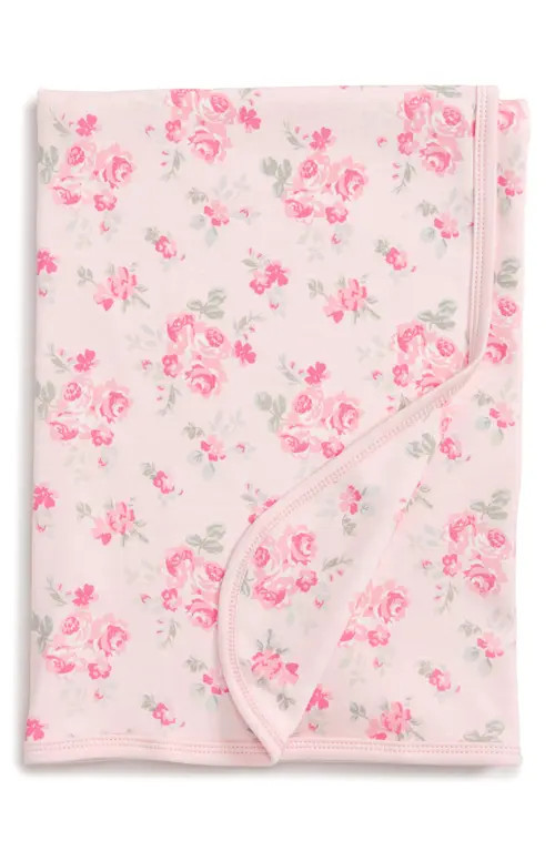 Little Me Pink Rose Receiving Blanket in Pink Floral at Nordstrom | Nordstrom