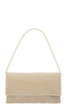 Loeffler Randall Charlee Flap Clutch in Gold from Revolve.com | Revolve Clothing (Global)