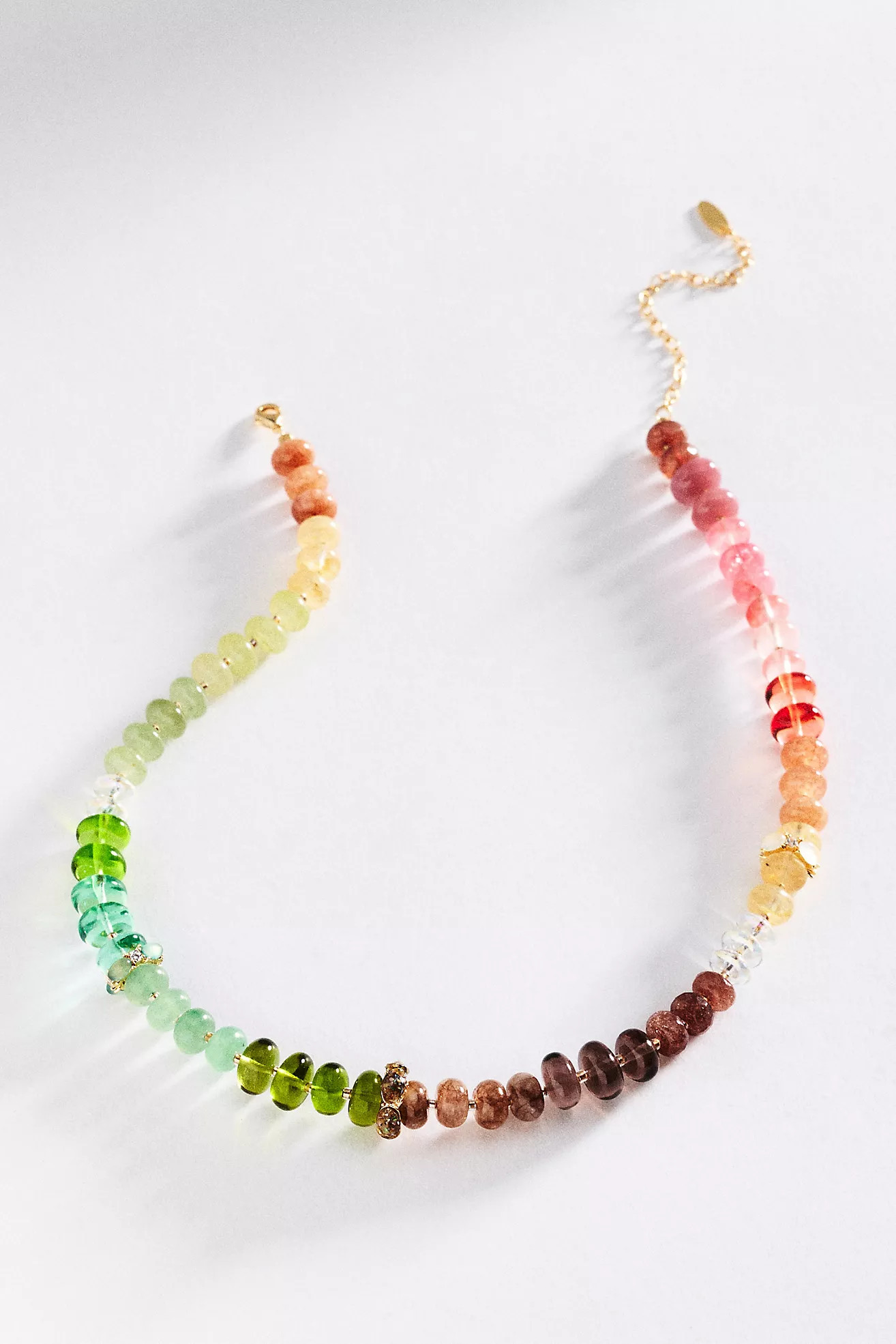 By Anthropologie Rainbow Stone Necklace | Anthropologie (US)