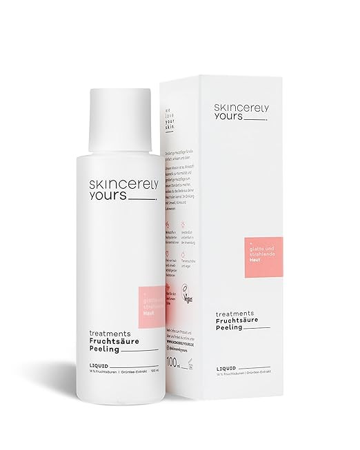 Skincerely Yours Fruchtsäure Peeling 100 ml I Mit 14% Fruchtsäuren und Grüntee Extrakt I Zelle... | Amazon (DE)