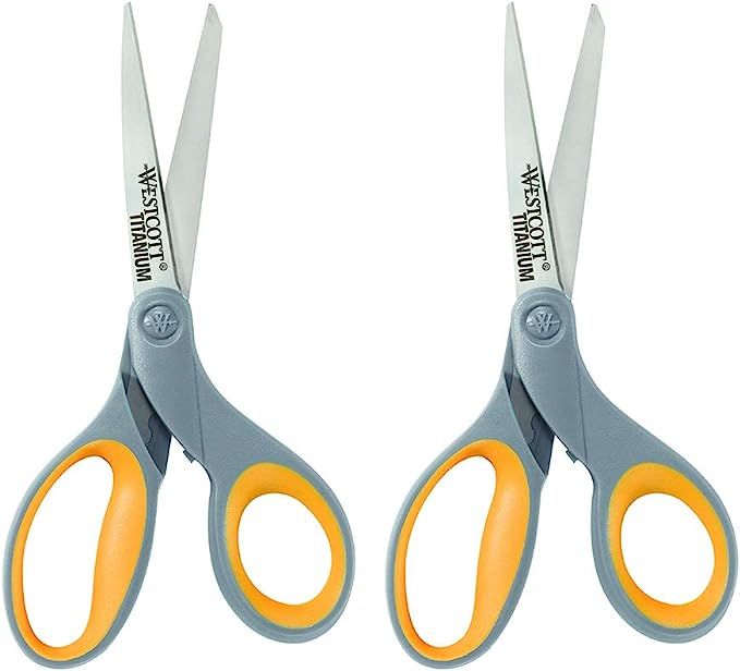 Westcott 8" Titanium Bonded Scissors, 2 Scissors | Amazon (US)