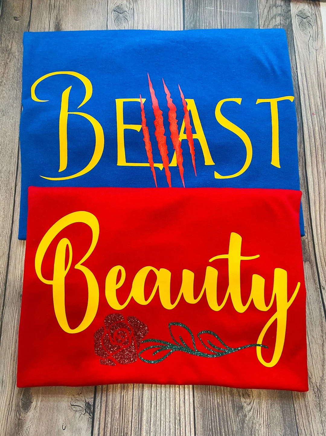 Beauty and the Beast T-shirts | Etsy (US)