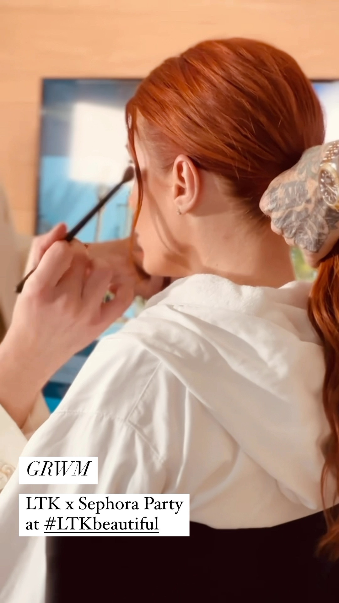 Getting glammed up for night one of #LTKbeautiful in Miami✨

Makeup: Fernando @ferquinzanosmkeup
Hair: Aaron @aarongreniahair