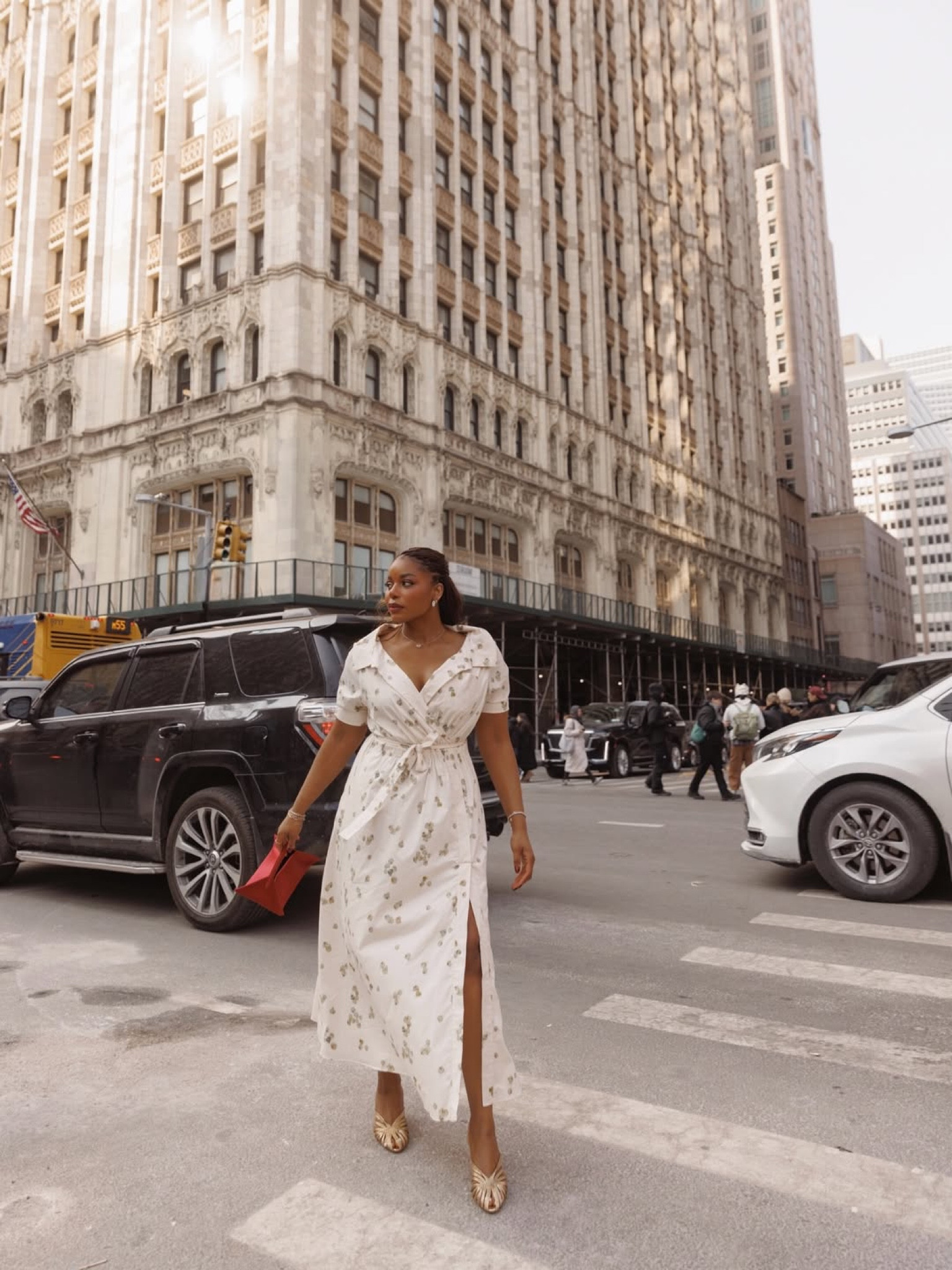 Wearing the most gorgeous floral midi dress from Altuzarra for NYFW! Love the collar details and floral print. Accessorized with a statement origami bag, gold sandals from Sezane - linking this spring outfit below! … For more links to date night outfits, silver hardware, gallery wall, valentines outfit women, knits and shawls, statement coat, vacation outfits beach, sunday hoodie,ui09bhn] follow me on LTK! ✨

#LTKWorkwear #LTKSeasonal #LTKootd