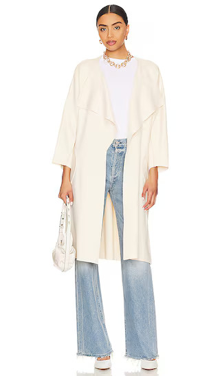 Tia Knit Cardi in Oat | Revolve Clothing (Global)