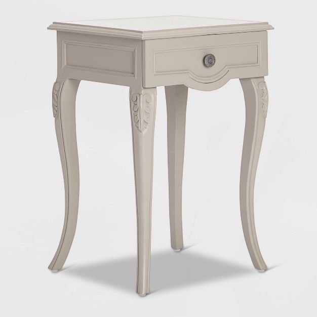 Heston End Table Nightstand with Drawers Gray - Finch | Target