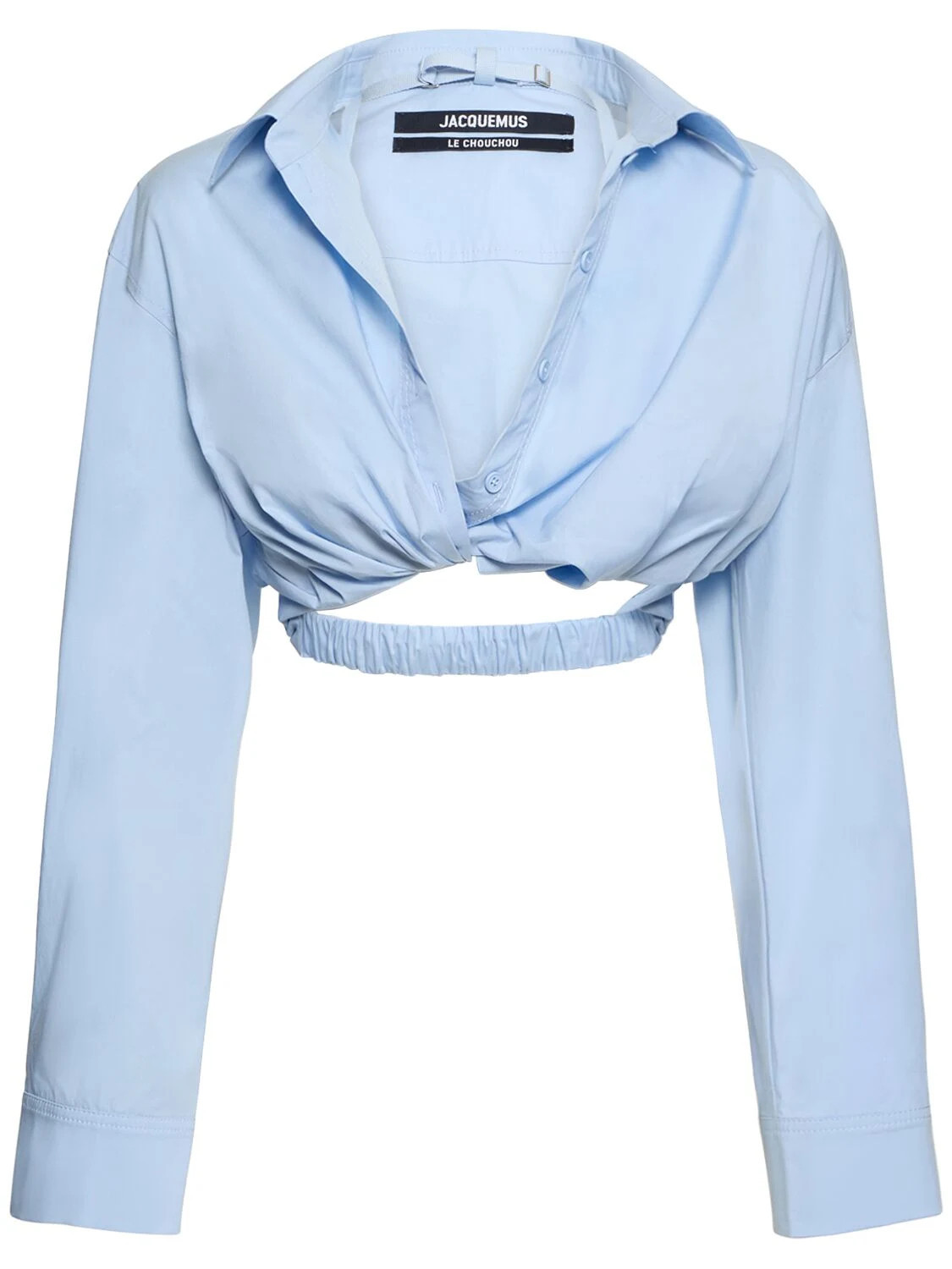 La Chemise Bahia Cotton Blend Crop Shirt | Luisaviaroma