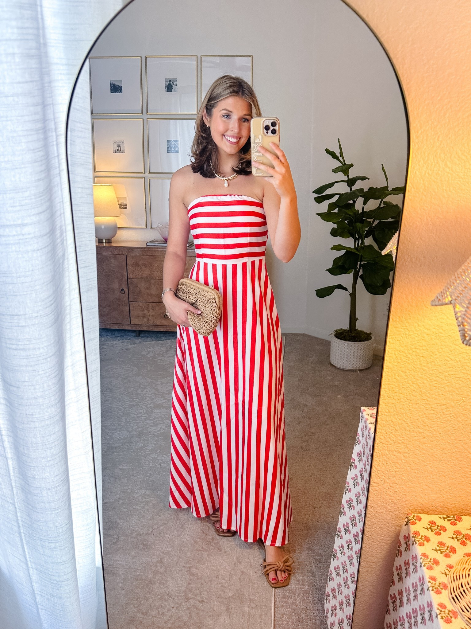 Striped maxi for summer! Wearing a S!