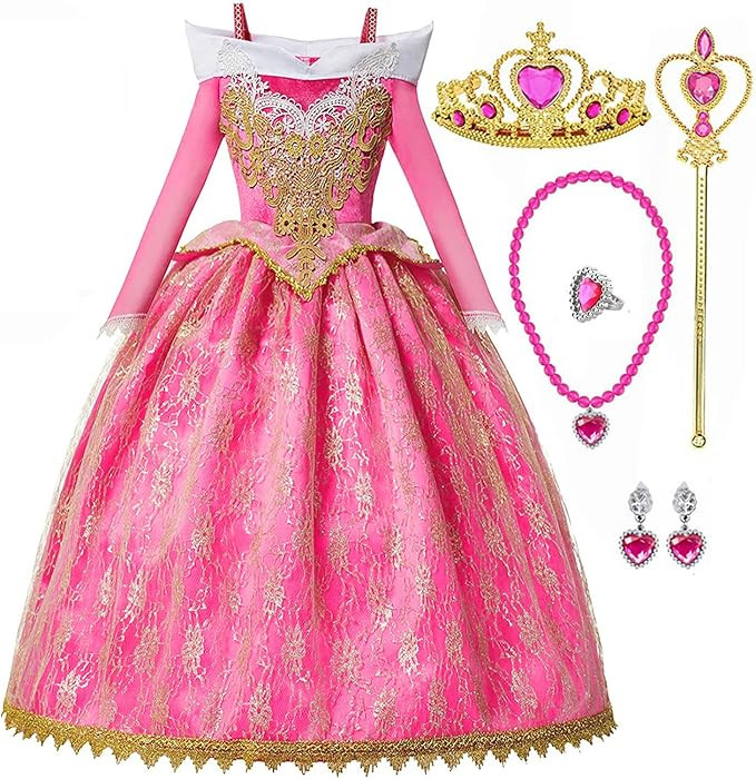 Princess Belle Dress up Halloween Fairy Costume for Toddler Girls, Special Occasion Dresses Birth... | Amazon (US)