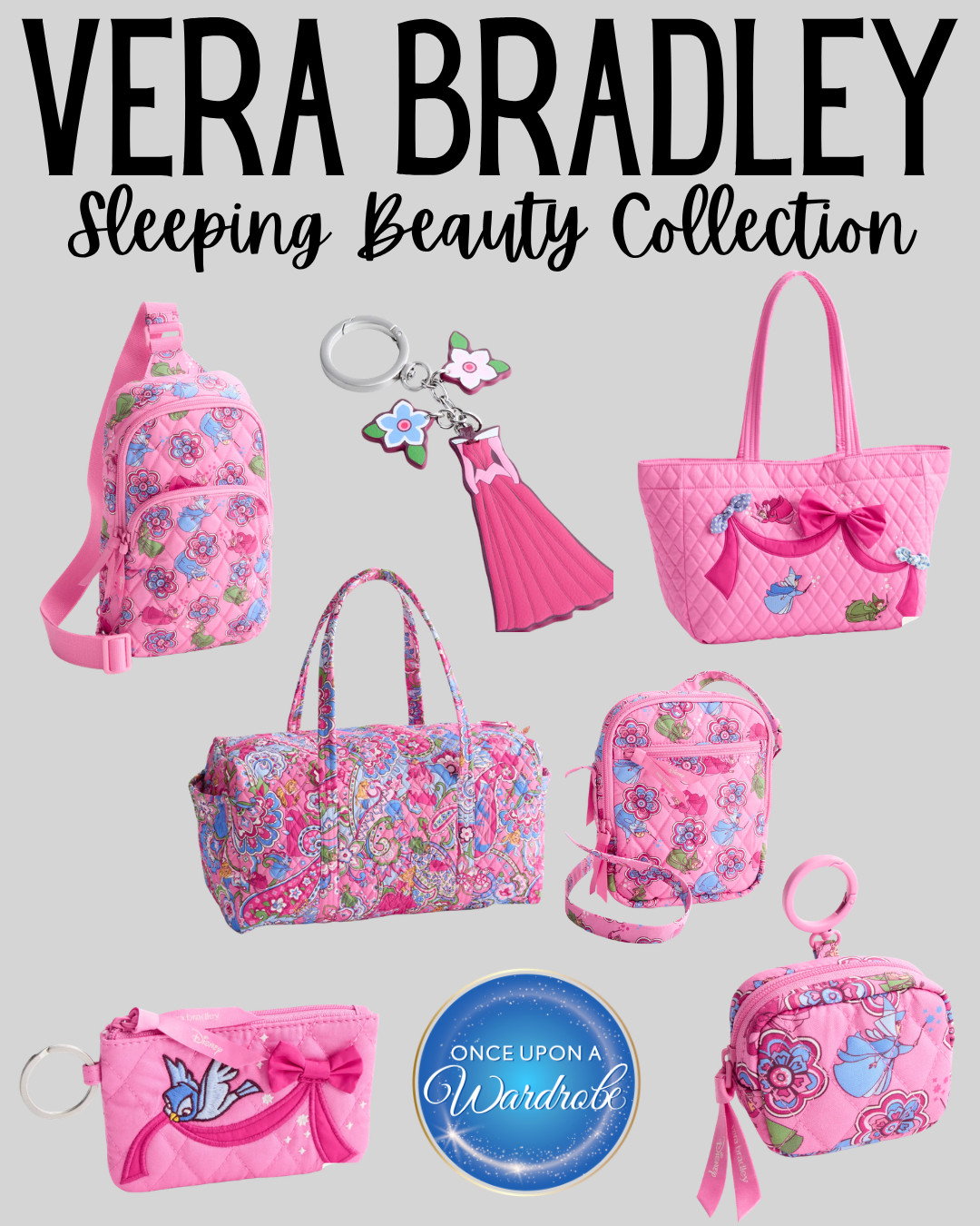 Vera Bradley Sleeping Beauty collection finds 💗 This pink Disney collection is perfect for anyone who loves princess-inspired bags, floral prints, quilted totes, crossbodies, travel bags, pouches, and cute Disney accessories. These would be so fun for Disney trips, park bags, Disney cruise packing, or everyday princess style. 

 #LTKmomlife #LTKTravel